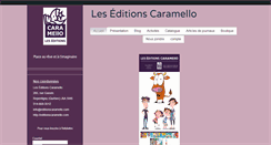 Desktop Screenshot of editionscaramello.com